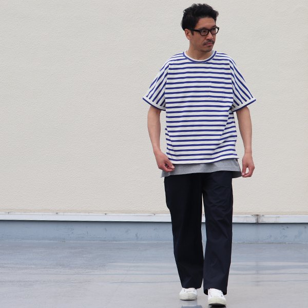 画像10: 【RE PRICE/価格改定】Basque 10オンス ( バスク天竺 )無地＆ボーダービッグポケT【MADE IN JAPAN】『日本製』/ Upscape Audience