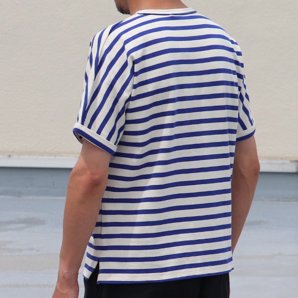 画像5: 【RE PRICE/価格改定】Basque 10オンス ( バスク天竺 )無地＆ボーダービッグポケT【MADE IN JAPAN】『日本製』/ Upscape Audience