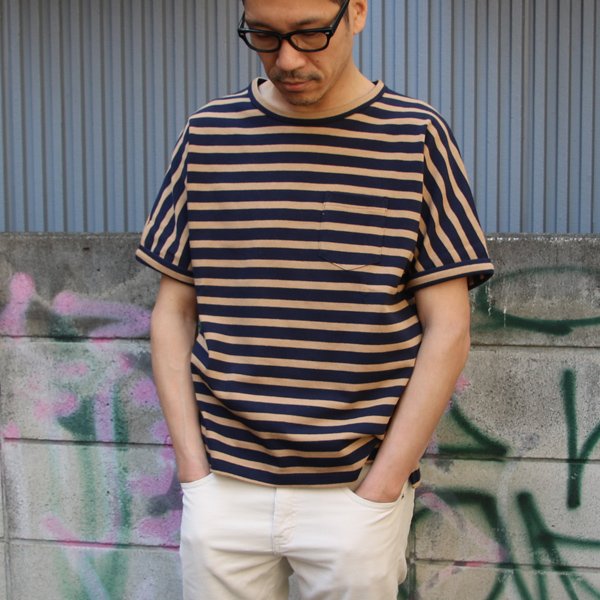 画像20: 【RE PRICE/価格改定】Basque 10オンス ( バスク天竺 )無地&ボーダービッグポケT【MADE IN JAPAN】『日本製』/ Upscape Audience