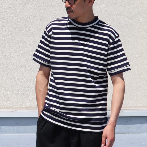 画像8: 【RE PRICE/価格改定】Basque10オンス（バスク天竺）モックネックS/Sカットソー【MADE IN JAPAN】『日本製』/ Upscape Audience