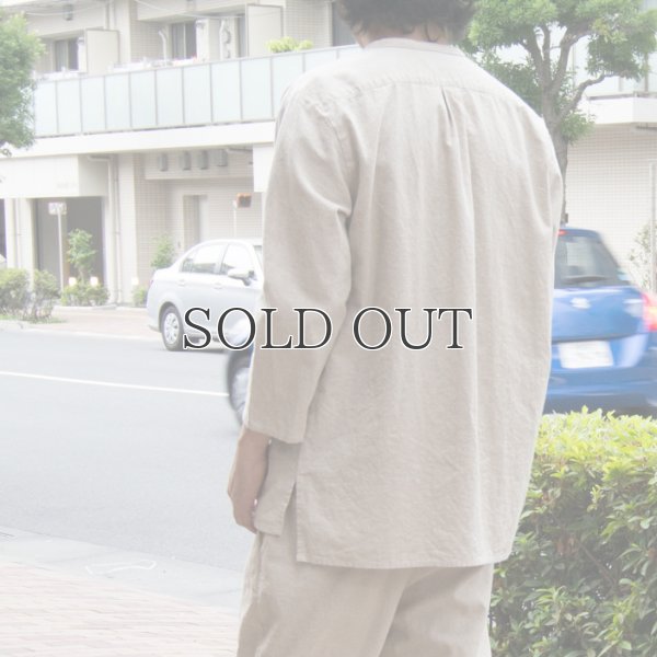 画像3: コットンリネンキャンバスマオカラークォータースリーブジャケット【MADE IN JAPAN】『日本製』【送料無料】 / Upscape Audience