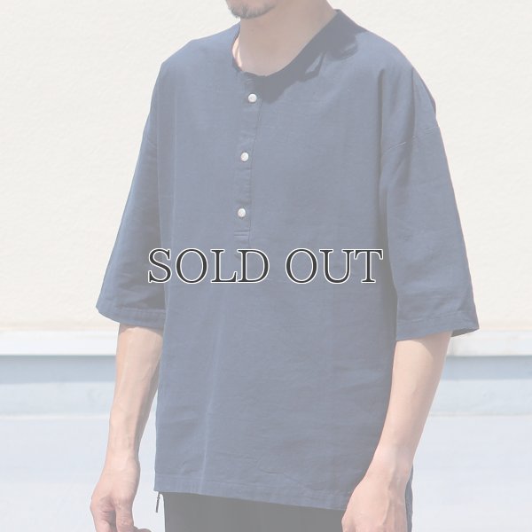 画像4: コットンリネンキャンバスジンベエTOPSシャツ【MADE IN JAPAN】『日本製』/ Upscape Audience