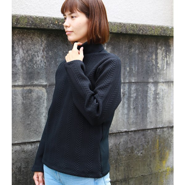 画像3: ケーブル裏毛タートルネック長袖スウェット［Lady's］【MADE IN JAPAN】『日本製』  / Upscape Audience