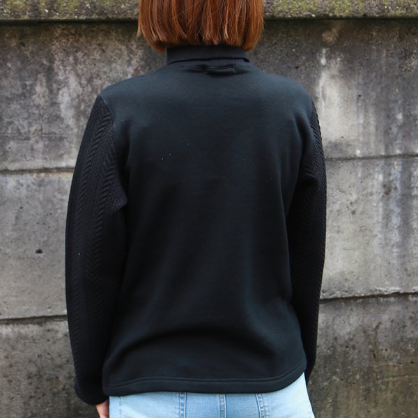 画像4: ケーブル裏毛タートルネック長袖スウェット［Lady's］【MADE IN JAPAN】『日本製』  / Upscape Audience