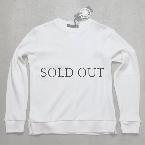 画像7: BOROライク ランダムワッフル ガゼットクルーネックニット［Lady's］【MADE IN JAPAN】『日本製』/ Upscape Audience