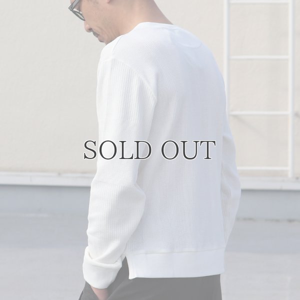 画像6: BOROライク ランダムワッフル ガゼットクルーネックニット【MADE IN JAPAN】『日本製』/ Upscape Audience