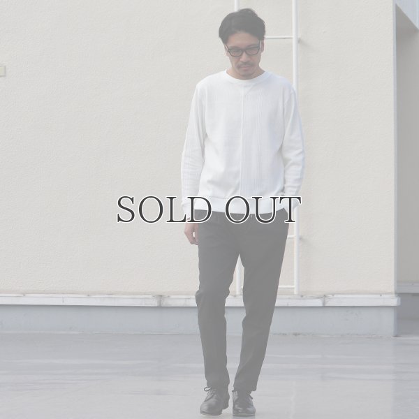 画像7: BOROライク ランダムワッフル ガゼットクルーネックニット【MADE IN JAPAN】『日本製』/ Upscape Audience