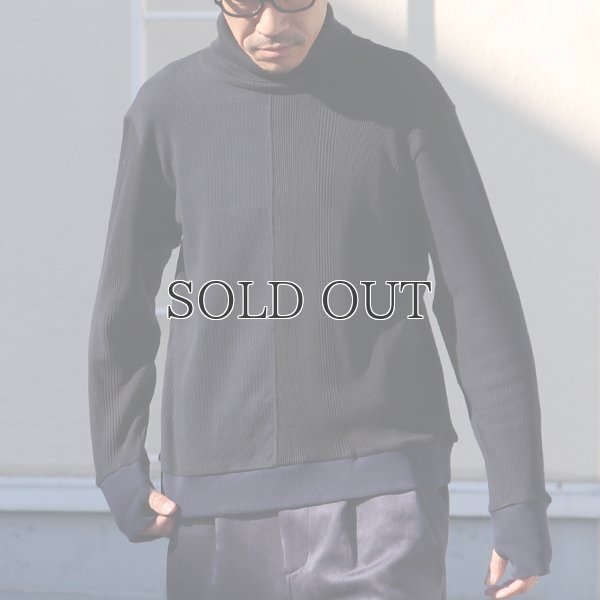 画像3: BOROライク ランダムワッフル タートルネックニット【MADE IN JAPAN】『日本製』/ Upscape Audience