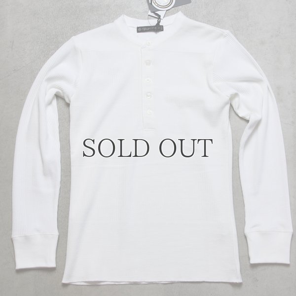 画像12: BOROライク ランダムワッフル ランダム釦モックヘンリーカットソー【MADE IN JAPAN】『日本製』/ Upscape Audience