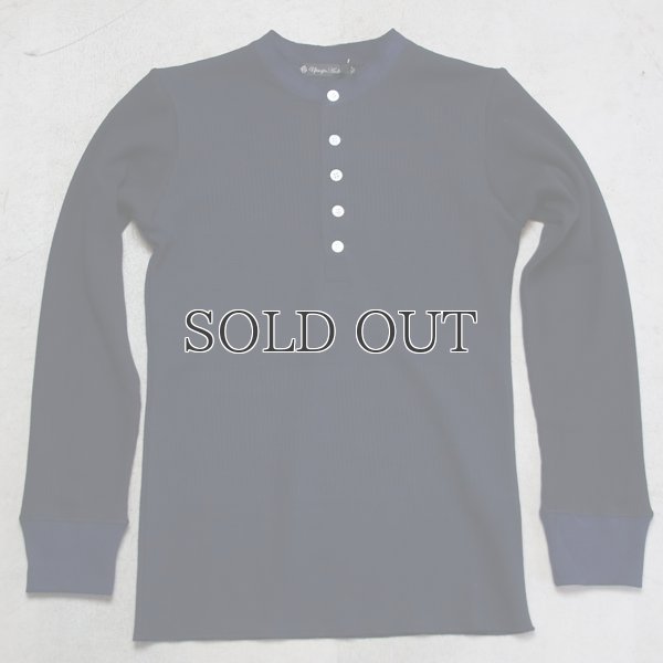 画像13: BOROライク ランダムワッフル ランダム釦モックヘンリーカットソー【MADE IN JAPAN】『日本製』/ Upscape Audience