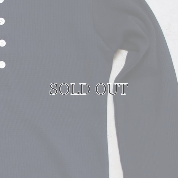 画像16: BOROライク ランダムワッフル ランダム釦モックヘンリーカットソー【MADE IN JAPAN】『日本製』/ Upscape Audience