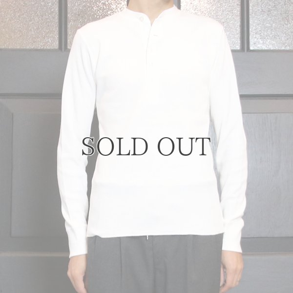 画像10: BOROライク ランダムワッフル ランダム釦モックヘンリーカットソー【MADE IN JAPAN】『日本製』/ Upscape Audience