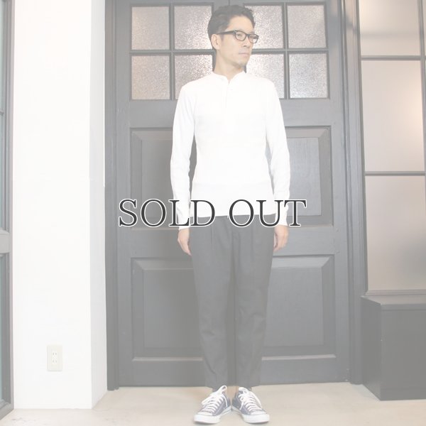 画像8: BOROライク ランダムワッフル ランダム釦モックヘンリーカットソー【MADE IN JAPAN】『日本製』/ Upscape Audience