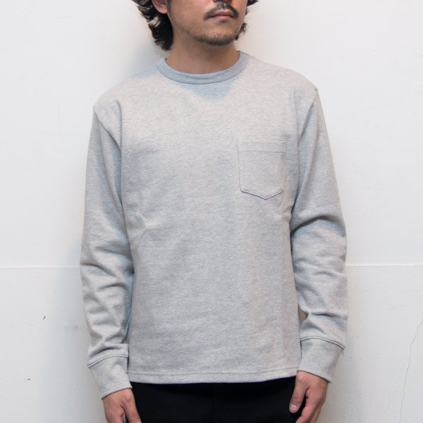 画像14: 【RE PRICE / 価格改定】ヘビーウェイト天竺クルーネックポケット付きカットソー長袖【MADE IN JAPAN】『日本製』 / Upscape Audience