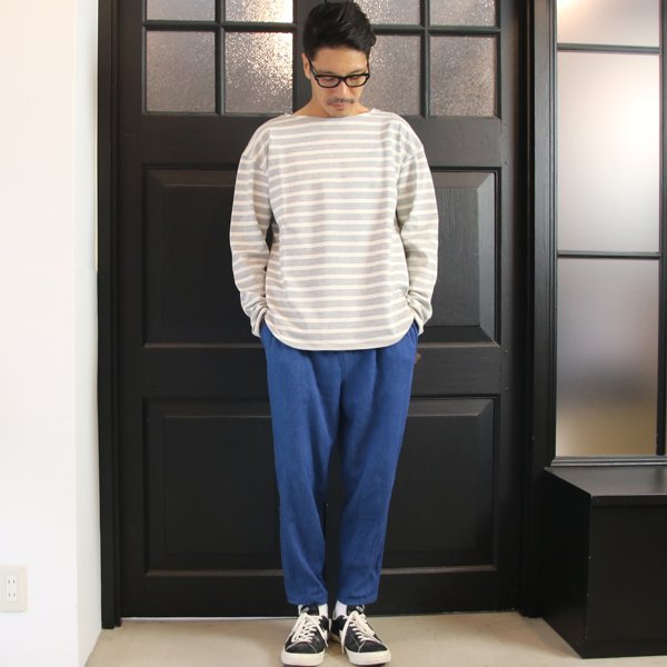 画像14: 【RE PRICE / 価格改定】Basque10オンス（バスク天竺）ボートネックビックカットソー長袖【MADE IN JAPAN】『日本製』 / Upscape Audience