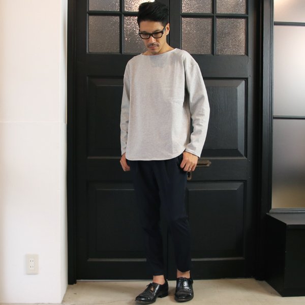 画像13: 【RE PRICE / 価格改定】Basque10オンス（バスク天竺）ボートネックビックカットソー長袖【MADE IN JAPAN】『日本製』 / Upscape Audience