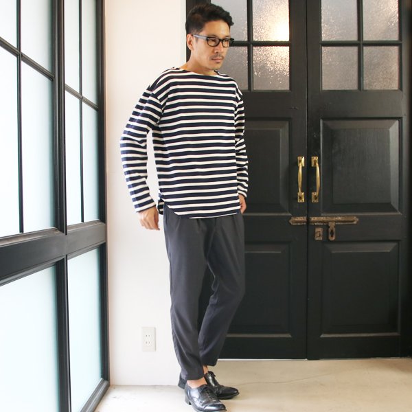 画像16: 【RE PRICE / 価格改定】Basque10オンス（バスク天竺）ボートネックビックカットソー長袖【MADE IN JAPAN】『日本製』 / Upscape Audience