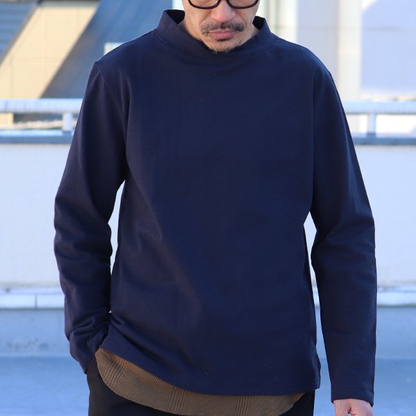 画像6: 【RE PRICE/価格改定】Basque10オンス(バスク天竺) ボトルネック長袖カットソー【MADE IN JAPAN】『日本製』 / Upscape Audience