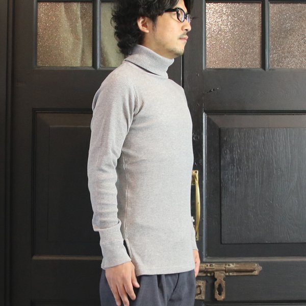 画像7: 【RE PRICE / 価格改定】度詰ワッフルタートルネックロング長袖カットソー【MADE IN JAPAN】『日本製』 / Upscape Audience