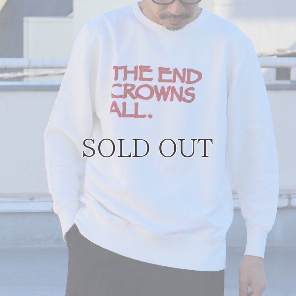 画像2: 【RE PRICE/価格改定】オールドプリント"The End Crowns All."ヴィンテージガゼットクルーネックスウェット / Audience