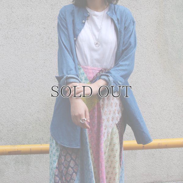 画像13: 麻混デニムオーバーサイズバンドカラーL/Sシャツ【MADE IN JAPAN】『日本製』 / Upscape Audience