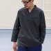 画像2: 【RE PRICE/価格改定】コットンクロス小紋柄キモノVネックプルオーバー9分袖_Shirts【MADE IN JAPAN】『日本製』/ Upscape Audience (2)