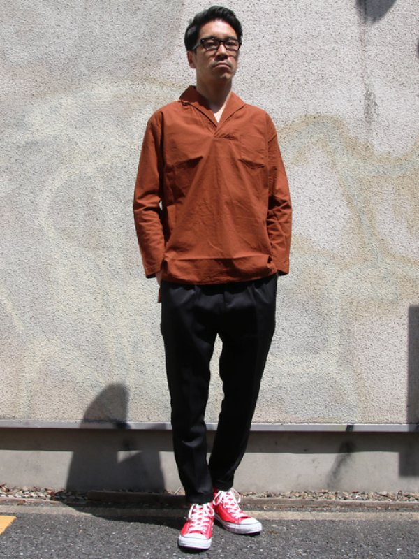 画像9: コットンクロススキッパーカラープルオーバーポケ付9分袖_Shirts【MADE IN JAPAN】『日本製』 / Upscape Audience