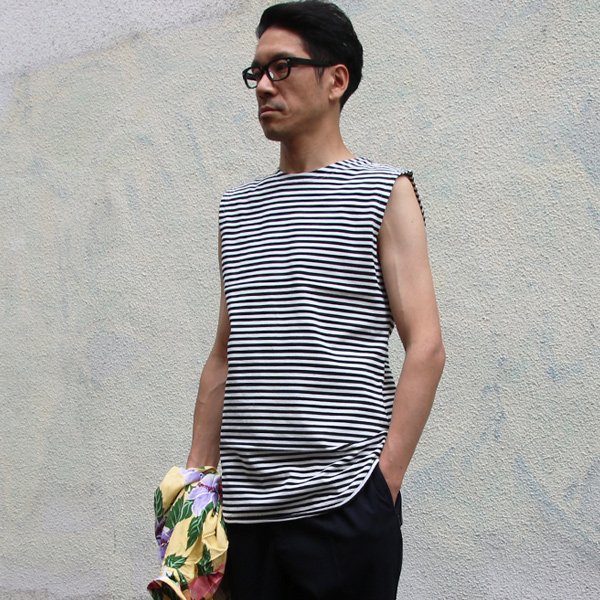 画像9: 【RE PRICE/価格改定】シルケットボーダークルーネック ロング_Tank【MADE IN JAPAN】『日本製』/ Upscape Audience