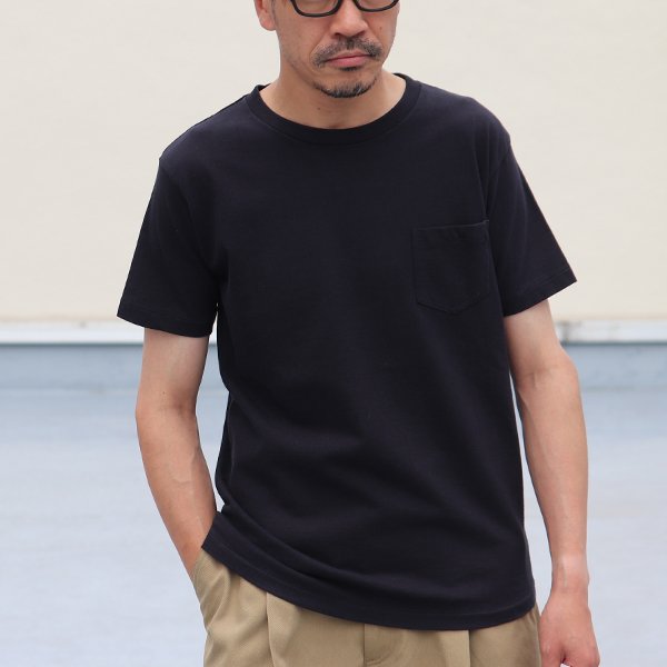 画像2: 吊り編み天竺クルーネック丸胴ポケ付半袖_TEE【MADE IN TOKYO】『東京製』  / Upscape Audience