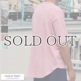 【RE PRICE/価格改定】吊り編み天竺クルーネック5分袖ビッグTEE【MADE IN TOKYO】『東京製』  / Upscape Audience