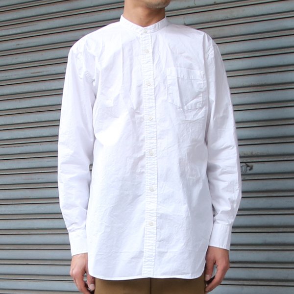 画像15: 【RE PRICE/価格改定】タイプライターバンドカラーオーバーサイズL/Sシャツ【MADE IN JAPAN】『日本製』/ Upscape Audience