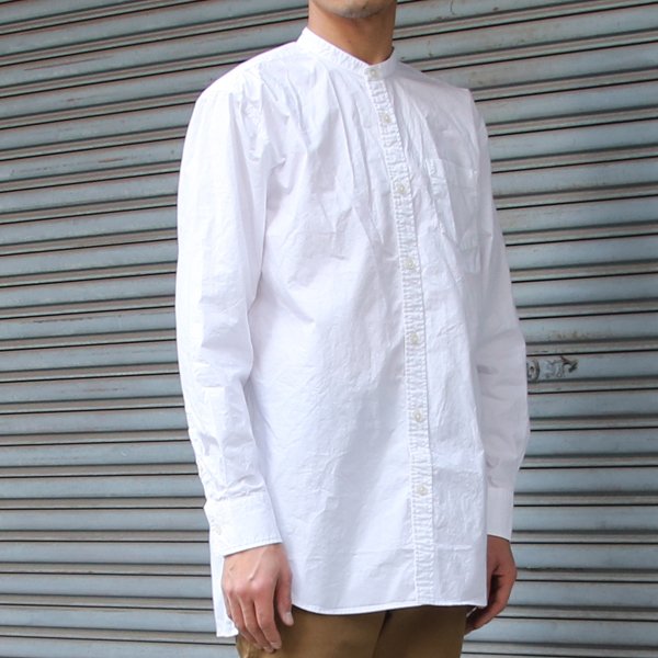 画像19: 【RE PRICE/価格改定】タイプライターバンドカラーオーバーサイズL/Sシャツ【MADE IN JAPAN】『日本製』/ Upscape Audience