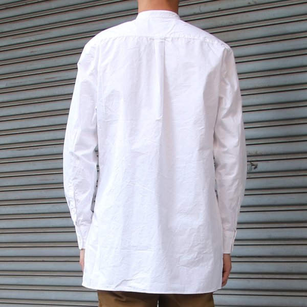 画像21: 【RE PRICE/価格改定】タイプライターバンドカラーオーバーサイズL/Sシャツ【MADE IN JAPAN】『日本製』/ Upscape Audience