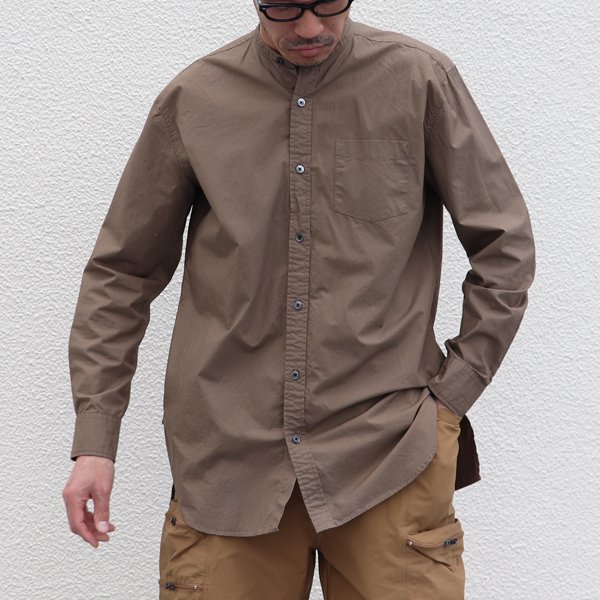 画像10: 【RE PRICE/価格改定】タイプライターバンドカラーオーバーサイズL/Sシャツ【MADE IN JAPAN】『日本製』/ Upscape Audience