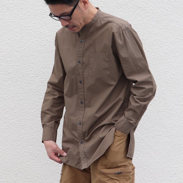 画像11: 【RE PRICE/価格改定】タイプライターバンドカラーオーバーサイズL/Sシャツ【MADE IN JAPAN】『日本製』/ Upscape Audience