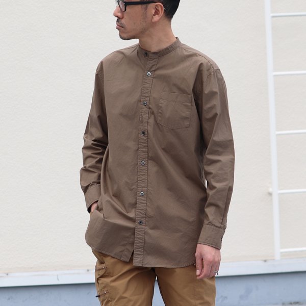 画像13: 【RE PRICE/価格改定】タイプライターバンドカラーオーバーサイズL/Sシャツ【MADE IN JAPAN】『日本製』/ Upscape Audience