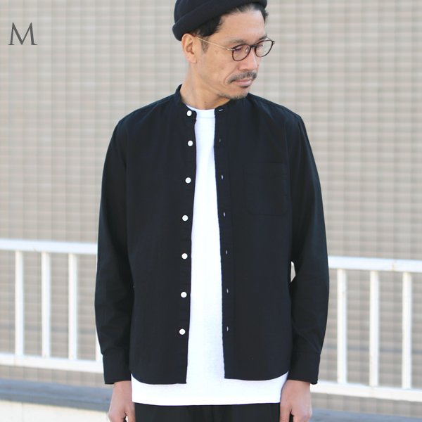 画像2: 【RE PRICE / 価格改定】バンドカラー長袖シャツ【MADE IN JAPAN】『日本製』/ Upscape Audience