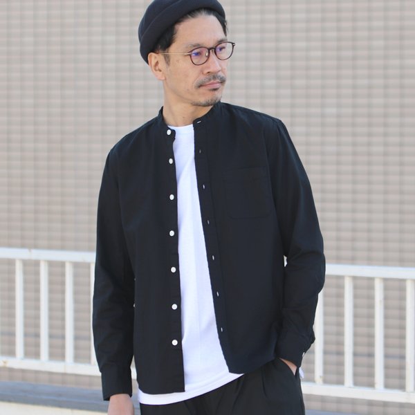 画像5: 【RE PRICE / 価格改定】バンドカラー長袖シャツ【MADE IN JAPAN】『日本製』/ Upscape Audience