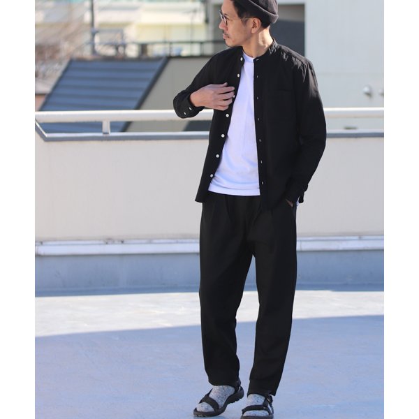 画像8: 【RE PRICE / 価格改定】バンドカラー長袖シャツ【MADE IN JAPAN】『日本製』/ Upscape Audience