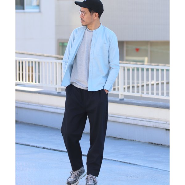 画像8: 【RE PRICE / 価格改定】バンドカラー長袖シャツ【MADE IN JAPAN】『日本製』/ Upscape Audience