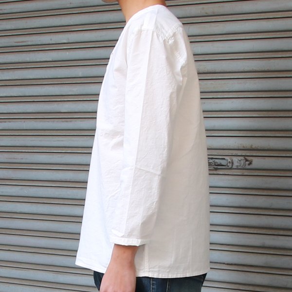 画像19: コットンクロスV neckヘンリープルオーバー9分袖シャツ【MADE IN JAPAN】『日本製』 / Upscape Audience