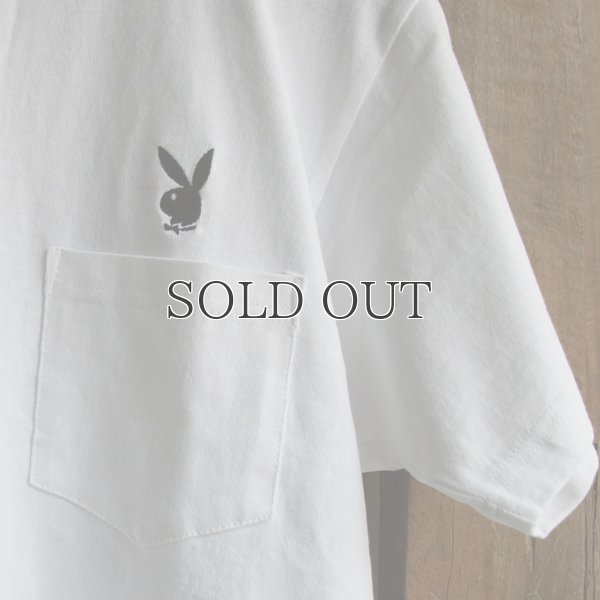 画像12: PLAY BOY”ラビットヘッド”刺繍ポケット付きTEE【Audience】