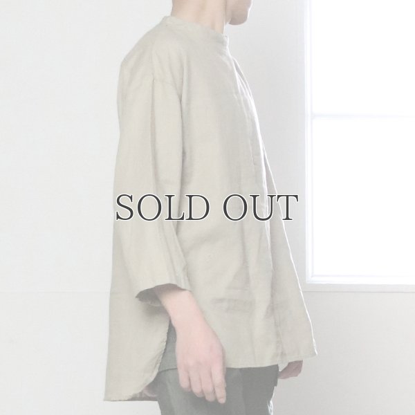 画像9: 綿麻ツイル ボトルネック サドルヘムラウンド7/SビックシャツTEE【MADE IN JAPAN】『日本製』/ Upscape Audience