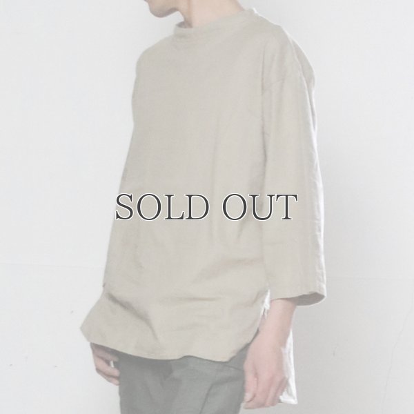 画像10: 綿麻ツイル ボトルネック サドルヘムラウンド7/SビックシャツTEE【MADE IN JAPAN】『日本製』/ Upscape Audience