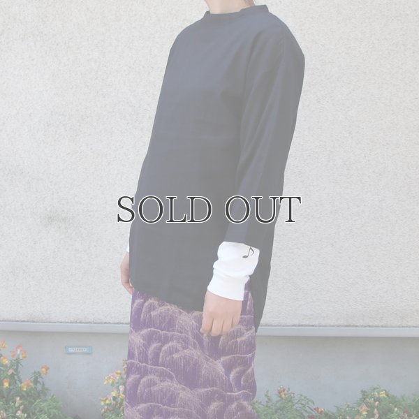 画像3: 綿麻ツイル ボトルネック サドルヘムラウンド7/SビックシャツTEE【MADE IN JAPAN】『日本製』/ Upscape Audience