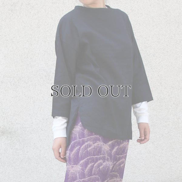 画像6: 綿麻ツイル ボトルネック サドルヘムラウンド7/SビックシャツTEE【MADE IN JAPAN】『日本製』/ Upscape Audience