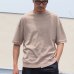 画像6: 【RE PRICE/価格改定】コーマ天竺アシンメトリークルーネック半袖オーバーサイズスウェットTee【MADE IN JAPAN】『日本製』/ Upscape Audience 