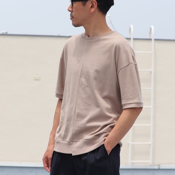 画像7: 【RE PRICE/価格改定】コーマ天竺アシンメトリークルーネック半袖オーバーサイズスウェットTee【MADE IN JAPAN】『日本製』/ Upscape Audience