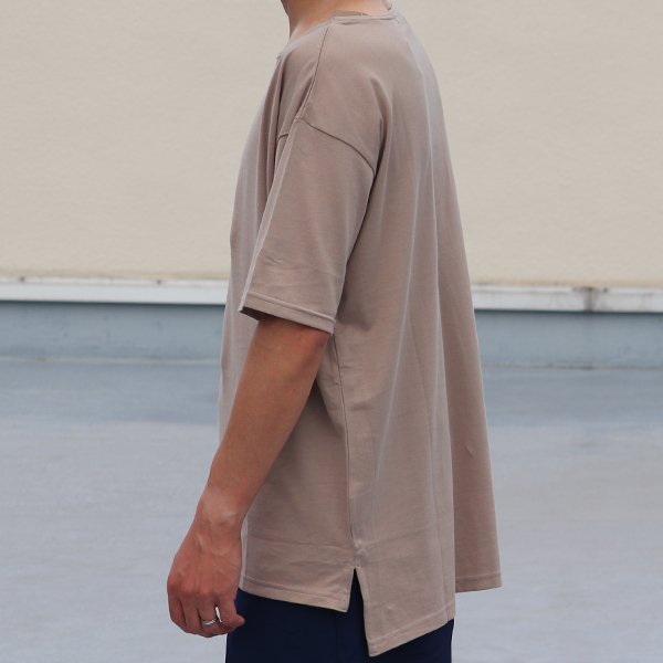 画像4: 【RE PRICE/価格改定】コーマ天竺 ボートネックサイドスリット半袖ビッグTEE【MADE IN JAPAN】『日本製』/ Upscape Audience 