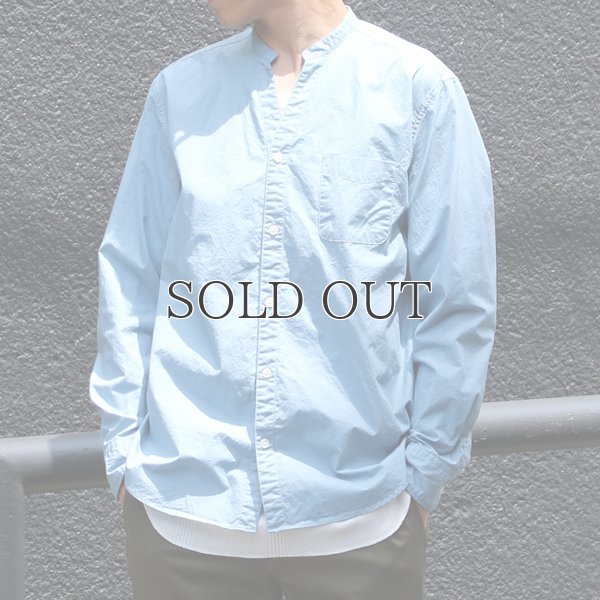 画像21: 【RE PRICE / 価格改定】タイプライターVネックバンドカラー L/S シャツ【MADE IN JAPAN】『日本製』/ Upscape Audience